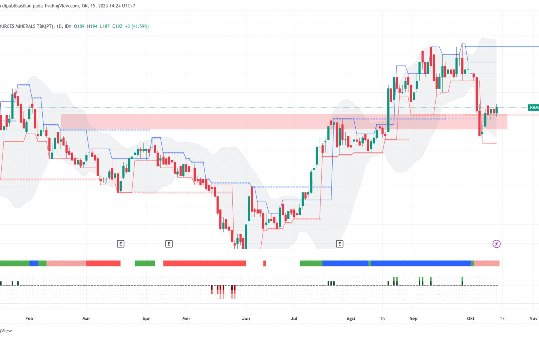 Penurunan BRMS Tertahan Support Kuat, Ada Peluang ke 224?