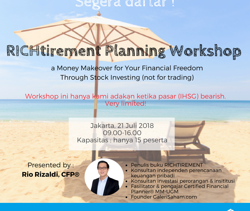 Richtirement Planning Workshop 2018 | Very Special!
